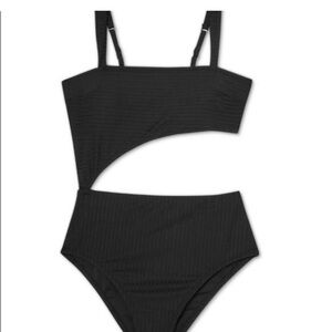 Shade & Shore Black One-Piece Swimsuit